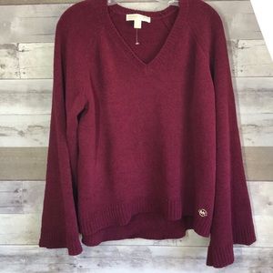 Michael Kors Cozy Burgundy Sweater L